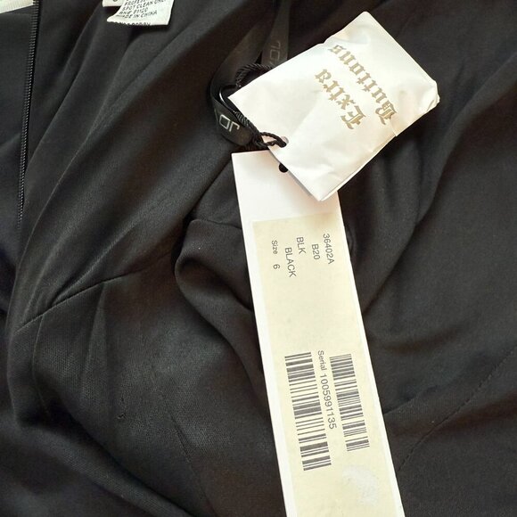 JOVANI 36402B Block Corset Off the Shoulder Long Black Prom Dress Size 6 NEW - Picture 7 of 8